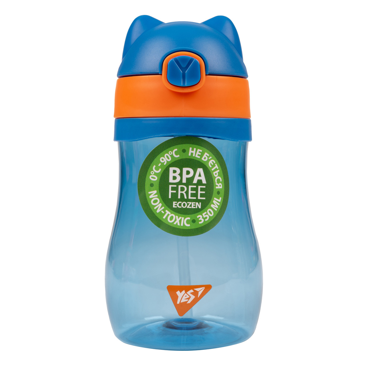 Пляшка для води Yes Fusion 350 мл, блакитна, фото 1