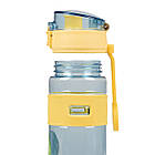 Пляшка для води Yes Fusion 550 мл, блакитна, фото 3