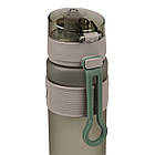 Пляшка для води Yes Fusion 550 мл, сіра, фото 5