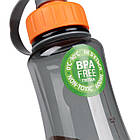 Пляшка для води Yes Fusion 600 мл, сіра, фото 2