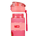Пляшка для води Yes Fusion 750 мл, рожева, фото 3