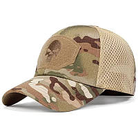 Кепка бейсболка з липучками Scull Military MultiCam