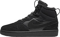 Кроссовки детские Nike COURT BOROUGH MID 2 BOOT BG черные CQ4023-001