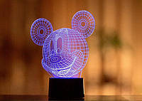 Сменная пластина для 3D светильников "Микки Маус" 3DTOYSLAMP