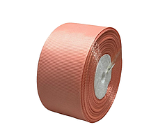 Репсова стрічка 4 см -ОПТ, колір-кораловий риф, Бобіна