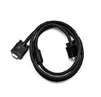 Кабель VGA Gresso V4003 male to male M-M 2 феррита 5 м Black