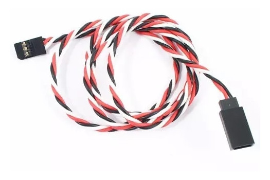 Подовжувач 22AWG для сервоприводів Futaba 90 см 50 шт скручений для моделей радіоуправління (HM)