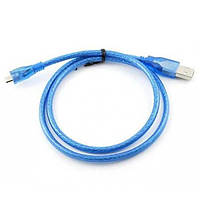 Кабель для зарядки USB Gresso USB/МicroUSB 0.8 м Blue