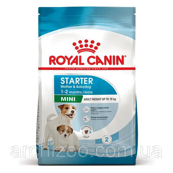 Royal Canin Mini Starter 1кг (на развес) для щенков малых пород до 2 месяцев, беременных и кормящих сук - фото 1 - id-p1635192730
