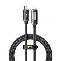 Кабель для зарядки и обмена данными USB Yoki YK-DI88 DISPLAY Series Type-C to Lightning 30W 3A/10V 1.2 m
