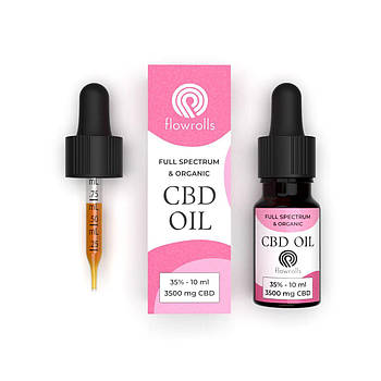 Олія КБД CBD oil 35% Flowrolls Medic Broad Spectrum Польща (Кристалізована)