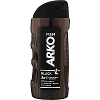 Гель для душа и шампунь Arko Men 2 in 1 Black 260 мл