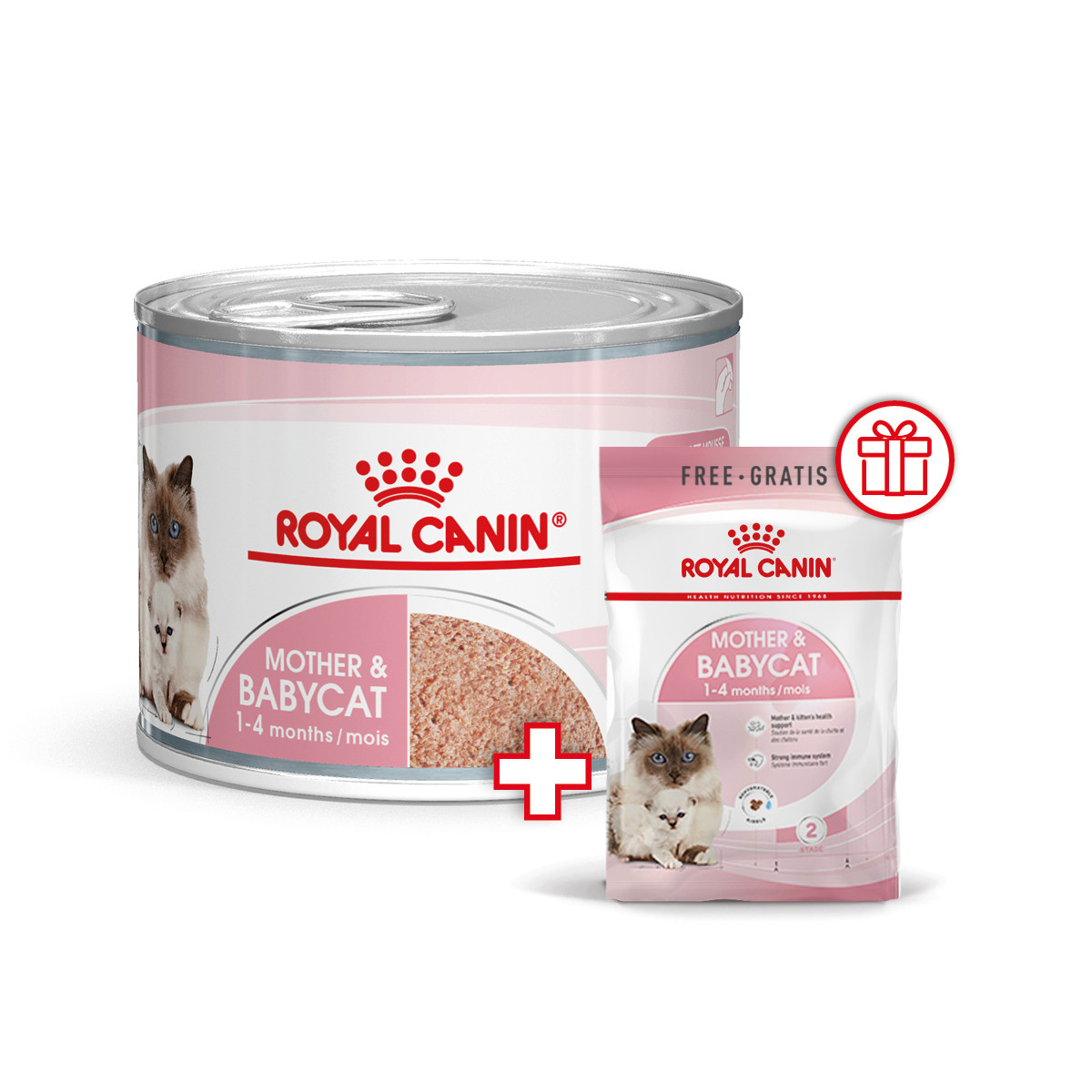 Вологий корм (мус) для кошенят віком від 1 до 4 місяців ROYAL CANIN MOTHER & BABYCAT Cans 0.195 кг