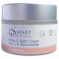 Smart4Derma Супер антиоксидантный осветляющий ночной крем Illumination Prime C Night Crème Vita C 50 мл