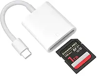Адаптер для Type-C на SD Card Reader переходник для USB-C на картридер SD Card camera