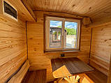 Дерев'яна мобільна Баня-Квадро квадро 4 метри "LNK", фото 6