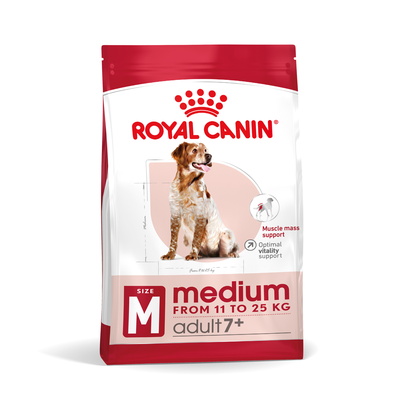 Корм для дорослих собак середніх порід віком ROYAL CANIN MEDIUM ADULT 7+(від 7 років) 4 кг, фото 1