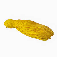 Шнур текстильний, без наповнювача, плетений 3 мм жовток