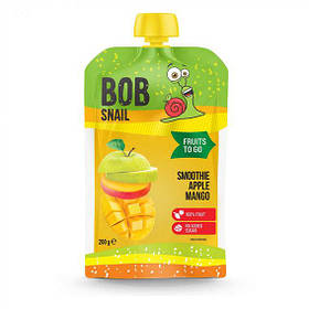 Пюре фруктове "Смузі Яблуко-Манго"200г ,Равлик Боб