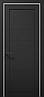 Двері міжкімнатні Папа Карло Тетра Т-04 Чорний матовий (глухі), фото 2