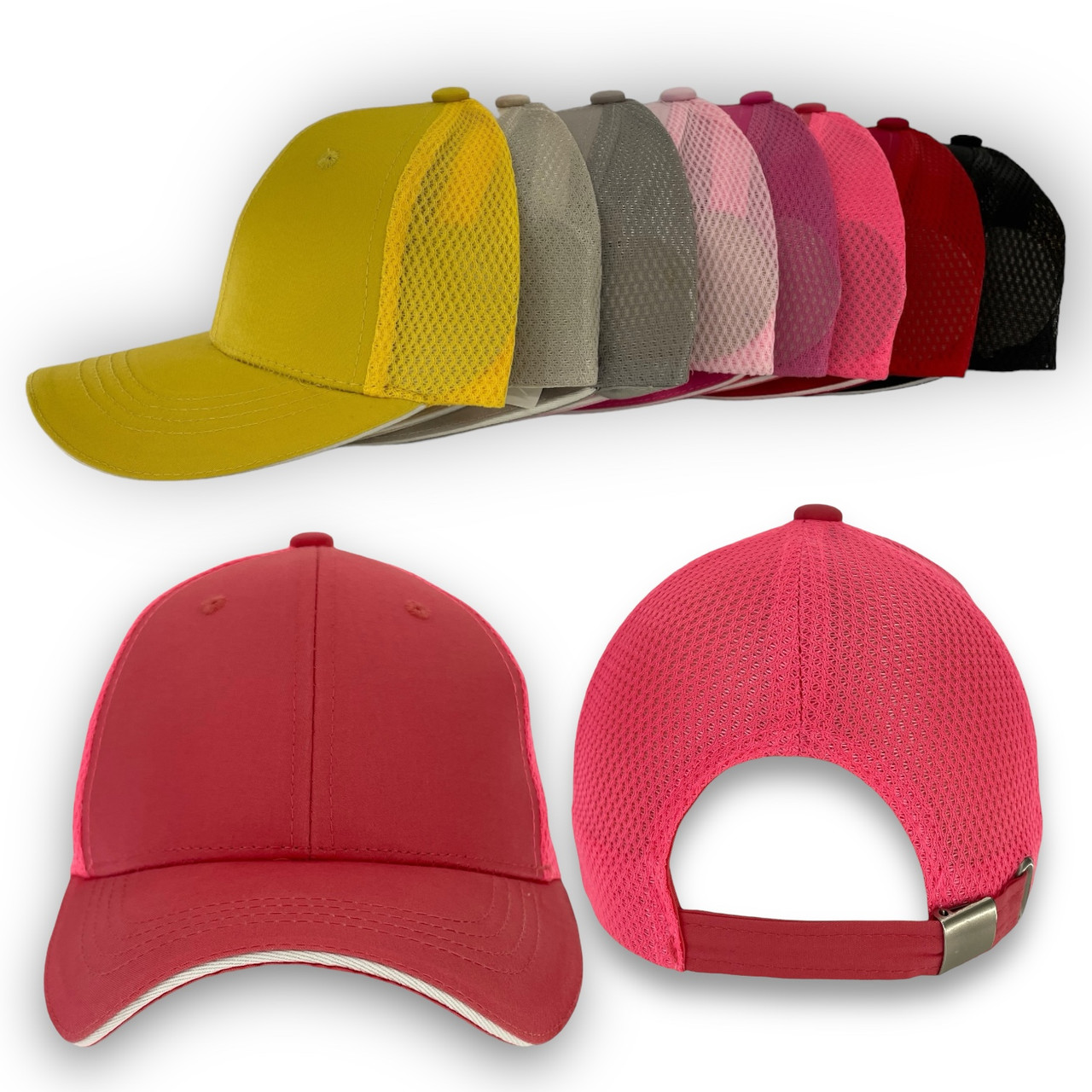 ОПТ Дитяча кепка із сіткою для дівчинки, 54 р. (5 шт./паковання), фото 1