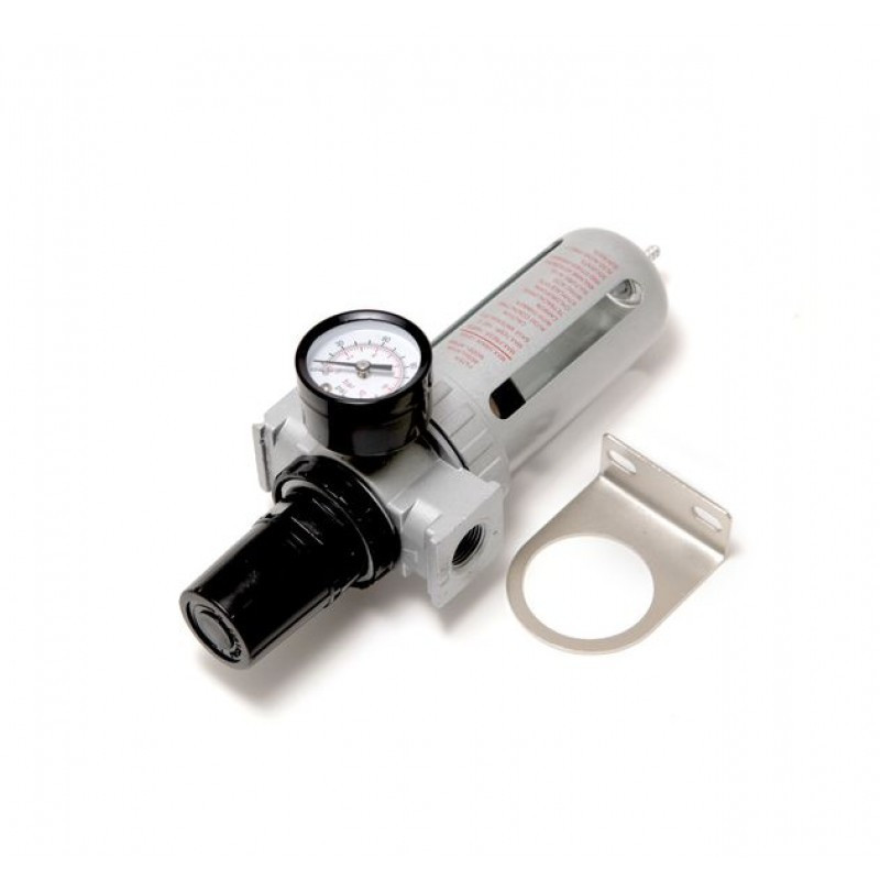 Фільтр-регулятор з індикатором тиску 1/2" ( 0-10bar, температура повітря 5-60С.10Мк))