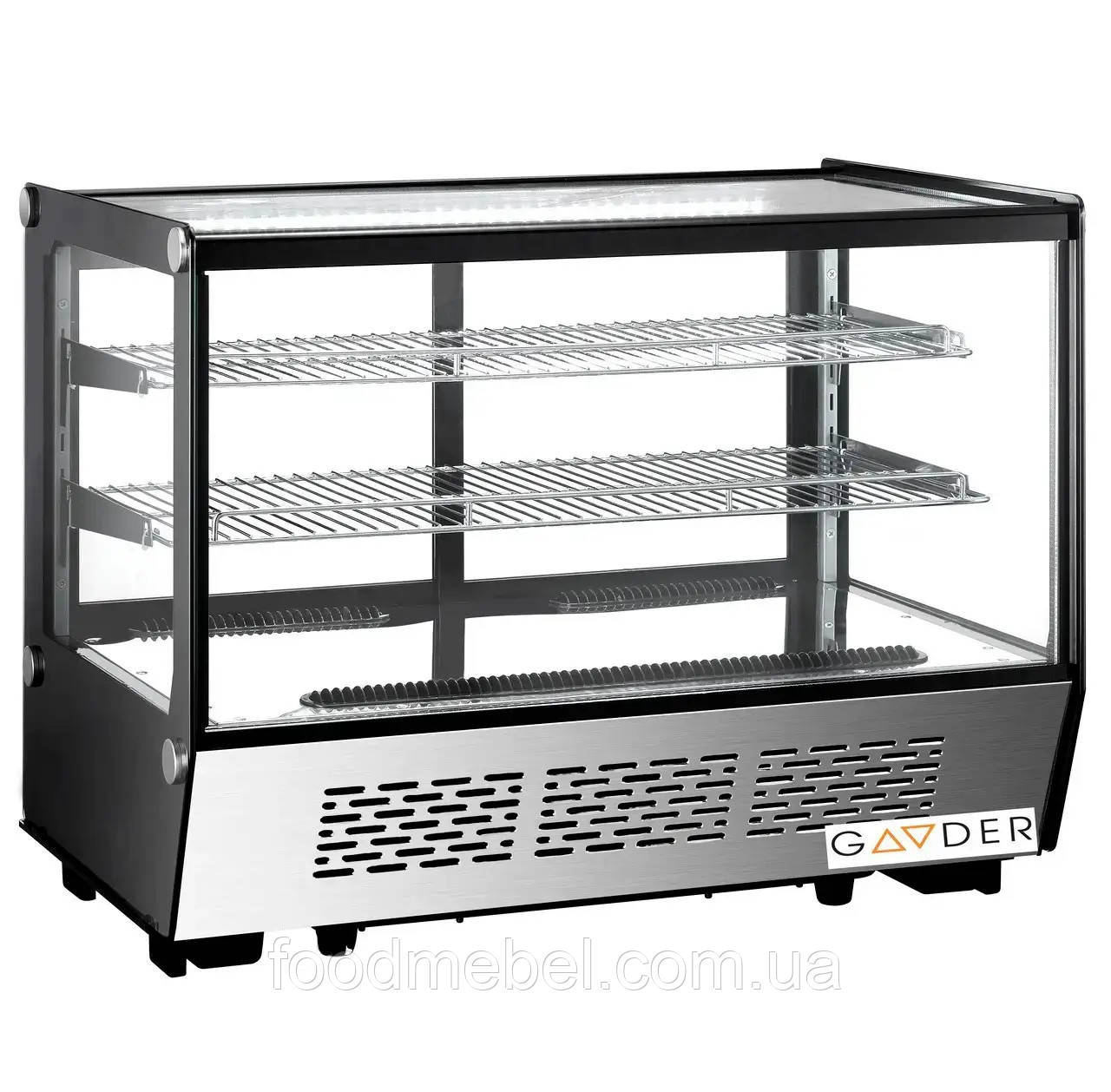 Вітрина кондитерська GOODER XCW-120 CUBE настільне пряме скло, фото 1