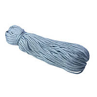 Шнур текстильний, без наповнювача, плетений 3 мм сірий