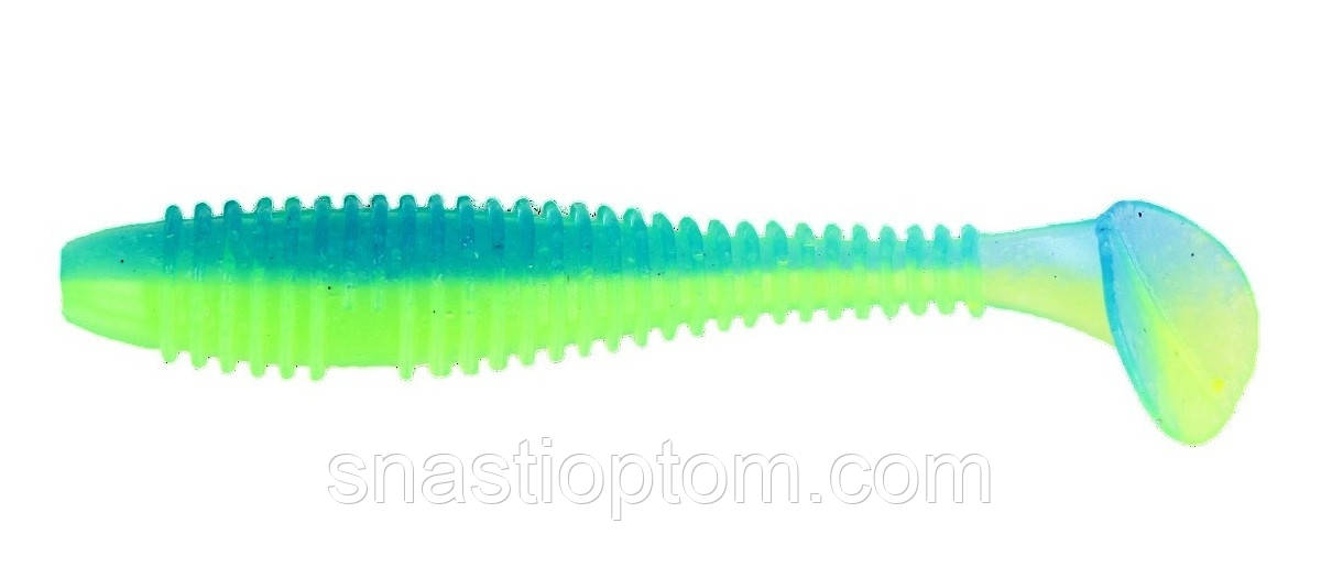 Силіконова приманка для риболовлі, ZEOX Trigger Fat Tail, довжина 1,7 дюймів, 10шт/уп, колір №205 IAG