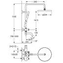 Душова система Imprese Smart Click ZMK101901210 чорний, фото 2