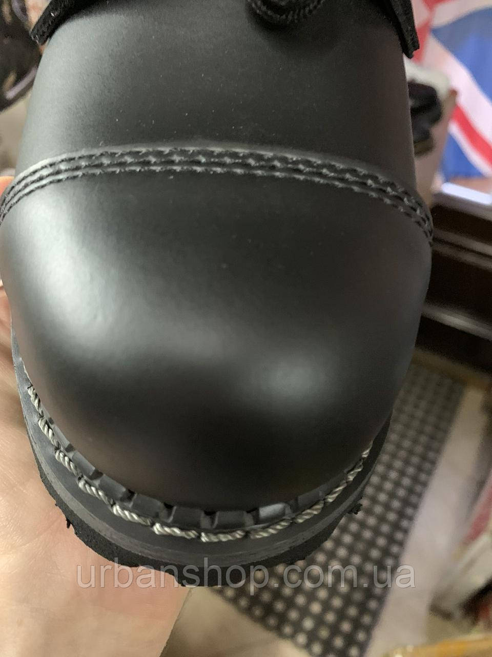 Черевики grinders stag cs black steel toe shoes залізний стакан сталевий носок гріндера гріндерси 10 eye - фото 7 - id-p2203205498