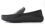 Шкіряні мокасини з тисненням рептилія стильне чоловіче взуття Rosso Avangard ETHEREAL Ript Black, фото 3