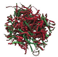 Паперовий наповнювач - зелено-червоний (250 грам)