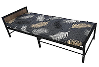 Кровать - раскладушка "Марсель" на ламелях с матрасом V-102 / Раскладная кровать для дома и дачи