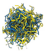 Паперовий наповнювач 250 г. - жовто-блакитний