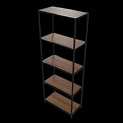 Стелаж 1000х400х2000 меблевий з полицями металевий у стилі Лофт СМ-5 універсальний