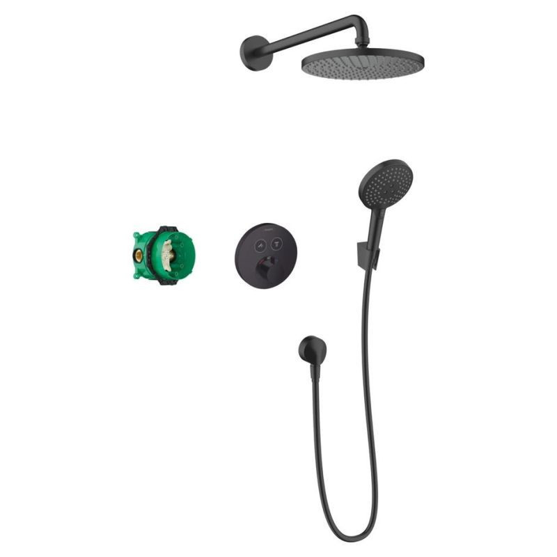 Душова система прихованого монтажу Hansgrohe Raindance S 27959670 матовий чорний, фото 1