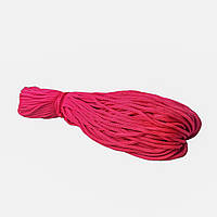 Шнур текстильний, без наповнювача, плетений 3 мм малиновий