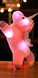 М'яка іграшка нічник Єдиноріг з підсвіткою 36 см Рожевий, фото 5