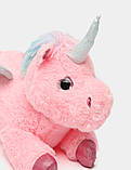 М'яка іграшка нічник Єдиноріг з підсвіткою 36 см Рожевий, фото 7