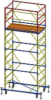 Будівельна вишка тура 1.2х2 полегшена | 3+1 - 5,1м з домкратами