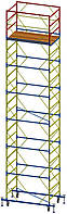Строительная вышка тура 1.2х2 облегченная | 6+1 - 8.7м с домкратами