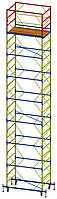 Строительная вышка тура 1.2х2 облегченная | 7+1 - 9.9м с домкратами