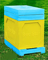 Улей ППУ «BeeStar» (1 корпус Дадан 300 мм + кормушка на 6 рамок) цветной