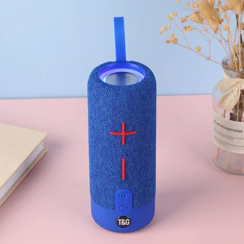 Bluetooth-колонка TG619C з RGB підсвіткою, speakerphone, радіо, blue