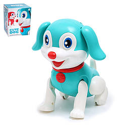 Іграшка собака 976A на батарейках Синій