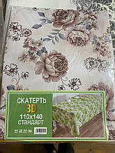 Кухонна скатертина вінілова для столу на тканинній основі  110х140 см