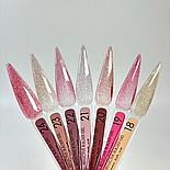 Гель для нарощування нігтів Moon Full Reflective Builder Gel з шимером світловідбиваючий №24, 30 мл, фото 2