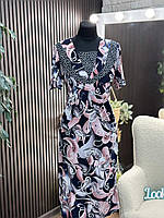 Стильное женское платье, ткань "Трикотаж Масло" 54, 56, 58, 60, 62 размер 54