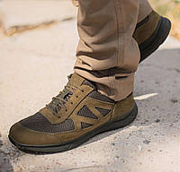 Жіночі тактичні кросівки літні з сіткою Stimul Стімул хакі,олива 37-38-39 розмірів,шкіра/сітка на літо для ЗСУ